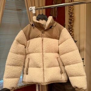 Y2K The North Face Sherpa Puffer Jacket.